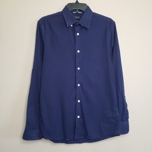 Nordstrom mens shop trim fit stretch Oxford button down shirt S